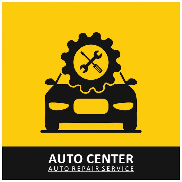 Free Vector | Auto center logo template