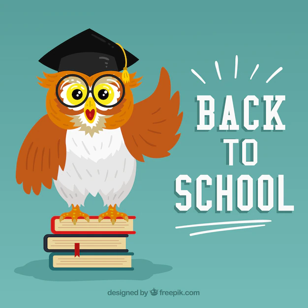 Free Vector | Back to school background with flat design