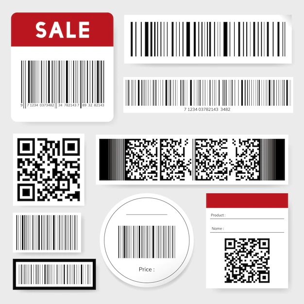 Free Vector | Barcode and qr code collection