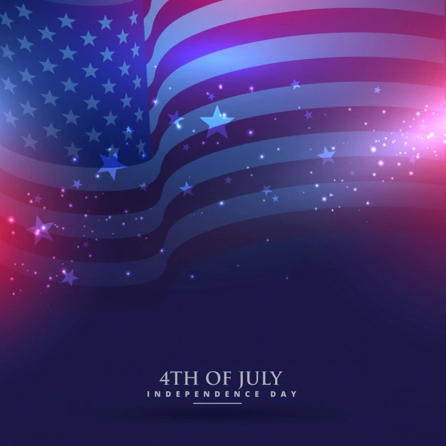 Free Vector | Beautiful american flag background