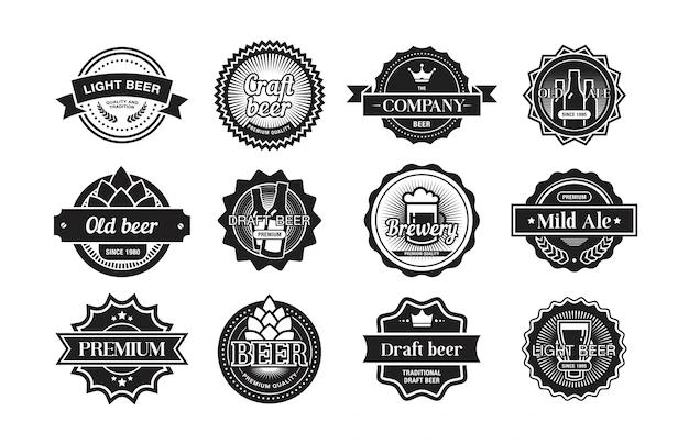 Free Vector | Beer logos set