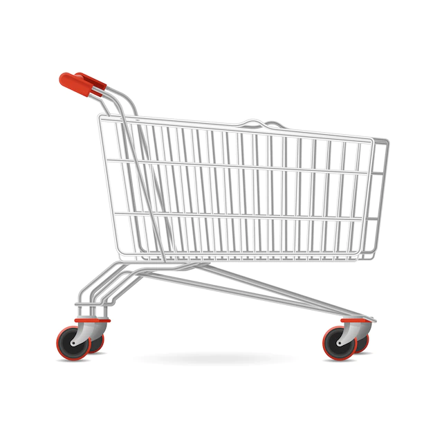 Free Vector | Best shop supermarket mall cart, mobile wheeled shopping trolley