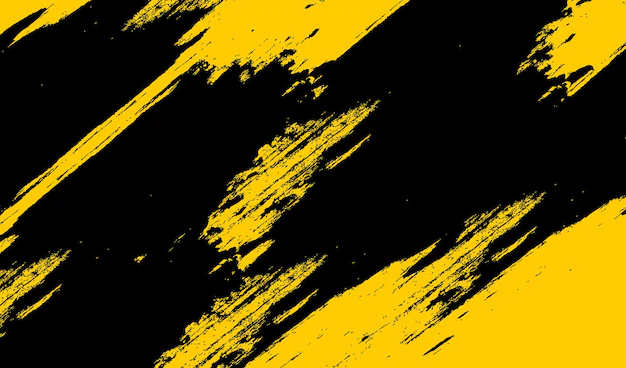 Free Vector | Black and yellow grunge background