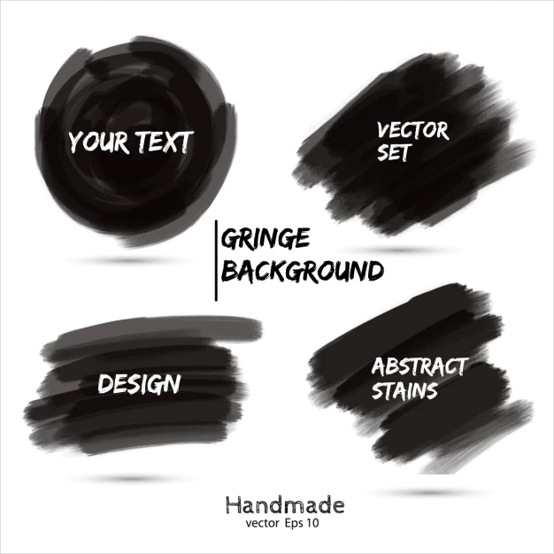 Free Vector | Black marker scribble collection