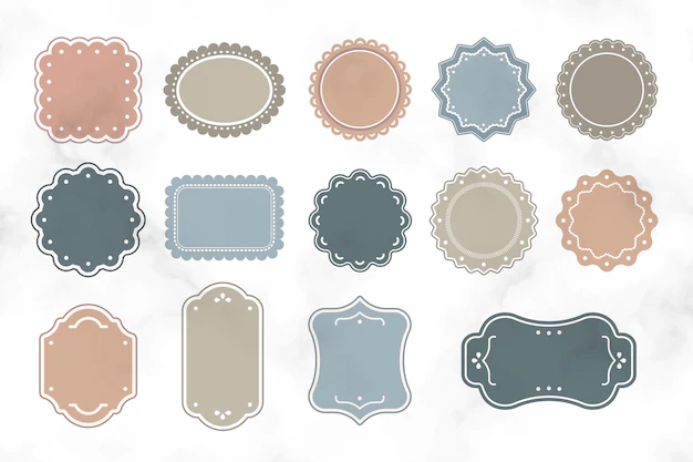 Free Vector | Blank vintage labels