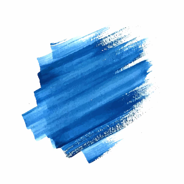 Free Vector | Blue brush stroke watercolor design
