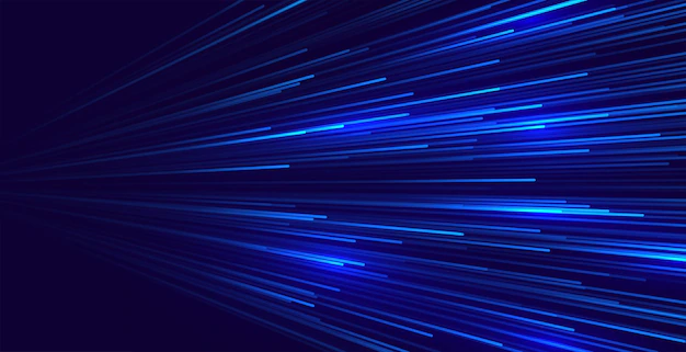 Free Vector | Blue speed lights on dark background