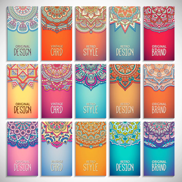 Free Vector | Business card. vintage decorative elements.