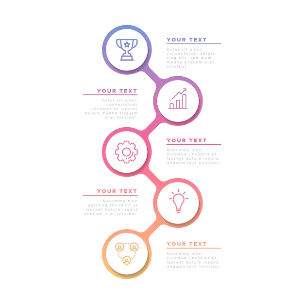 Free Vector | Business infographic in gradient