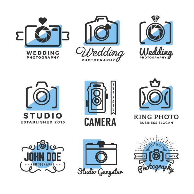 Free Vector | Cameras logo templates