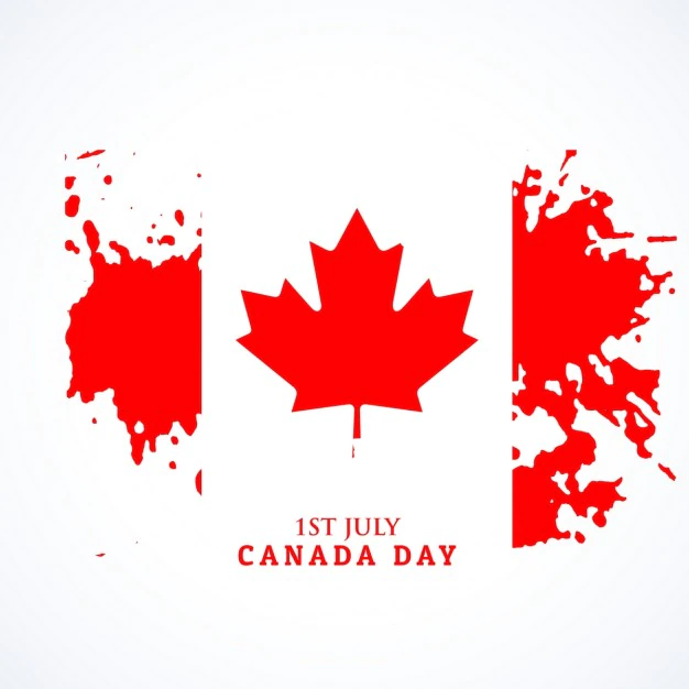 Free Vector | Canadian flag in grunge style