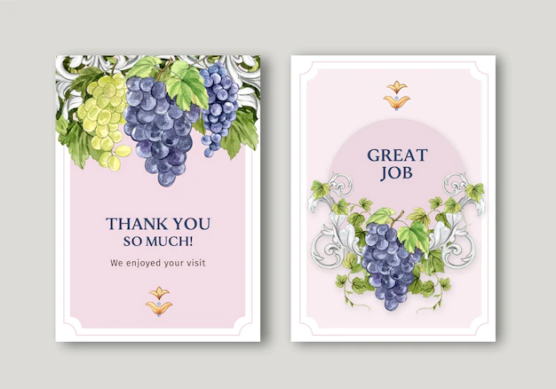 Free Vector | Card template with italian style in watercolor style