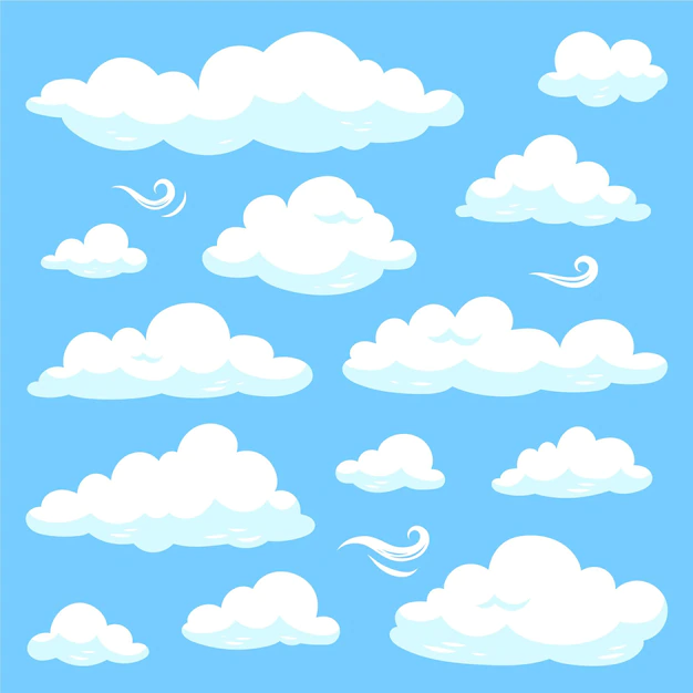Free Vector | Cartoon cloud  collection