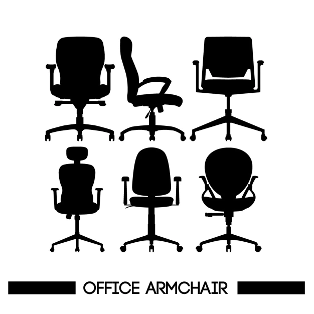 Free Vector | Chairs silhouettes