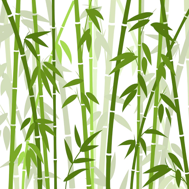 Free Vector | Chinese or japanese bamboo grass oriental wallpaper. tropical asian plant background