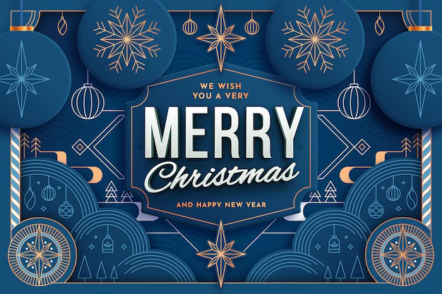 Free Vector | Christmas background with globes