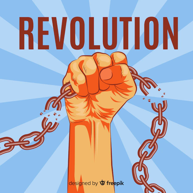 Free Vector | Classic revolution concept with vintage style
