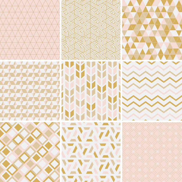 Free Vector | Collection of patterns vector illustration