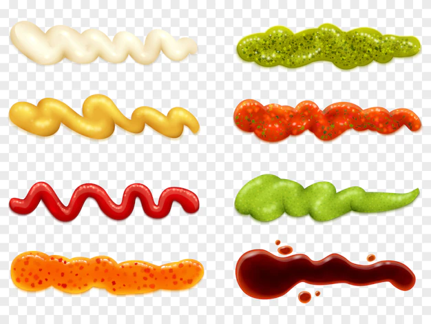 Free Vector | Collection sauces icons