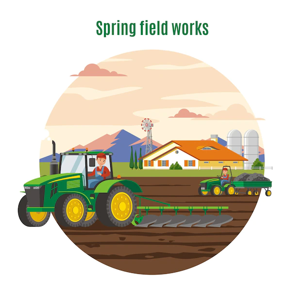 Free Vector | Colorful agriculture and farming concept