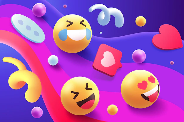 Free Vector | Colorful emoji set theme