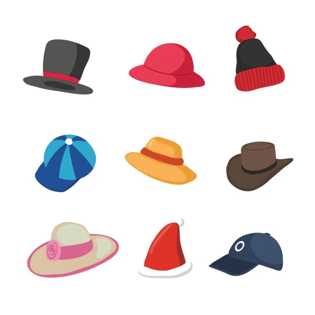 Free Vector | Coloured hats collection