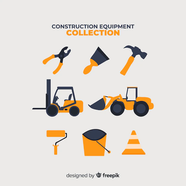 Free Vector | Construction equipment collection