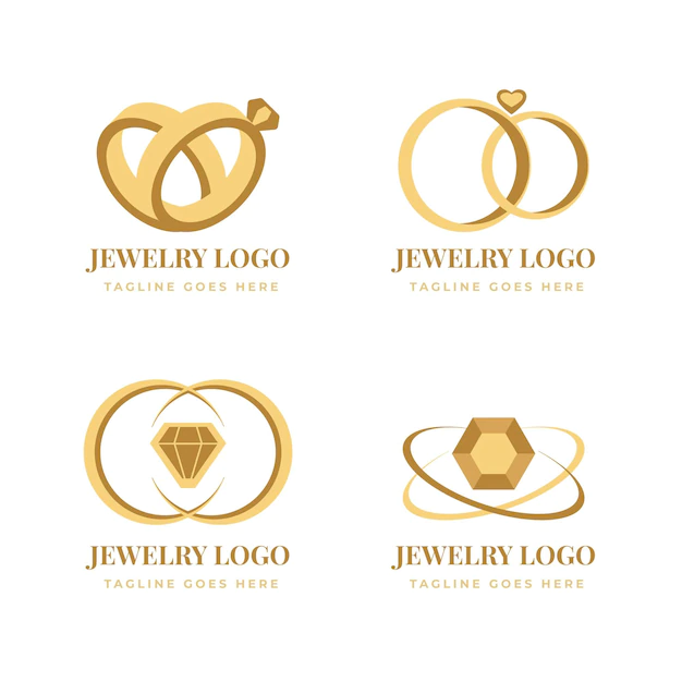 Free Vector | Creative flat design ring logo templates