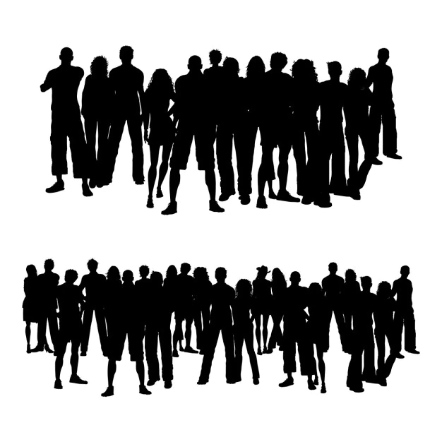 Free Vector | Crowds of people
