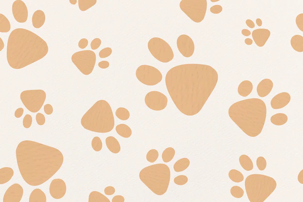Free Vector | Cute animal pattern background wallpaper, paw print vector illustration