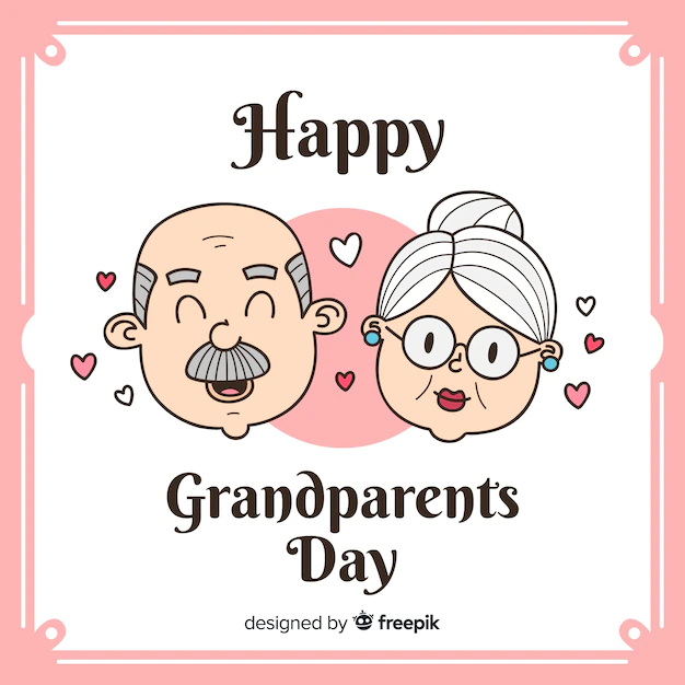 Free Vector | Cute grandparents' day background
