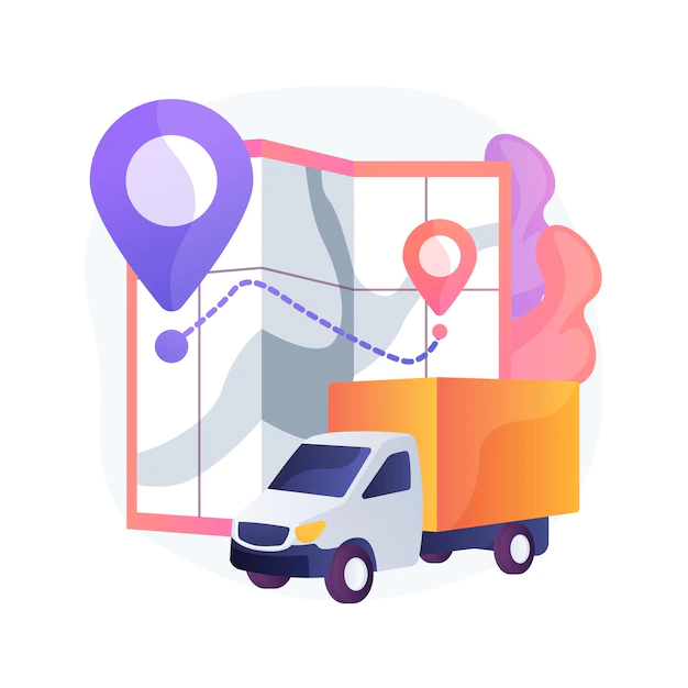 Free Vector | Delivery point abstract concept illustration