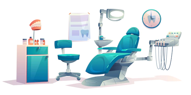 Free Vector | Dentist office dental cabinet