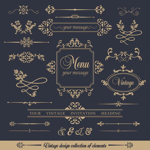 Free Vector | Design collection of ornamental frames