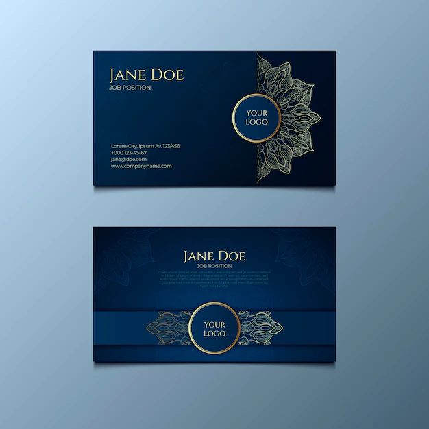 Free Vector | Detailed mandala business card