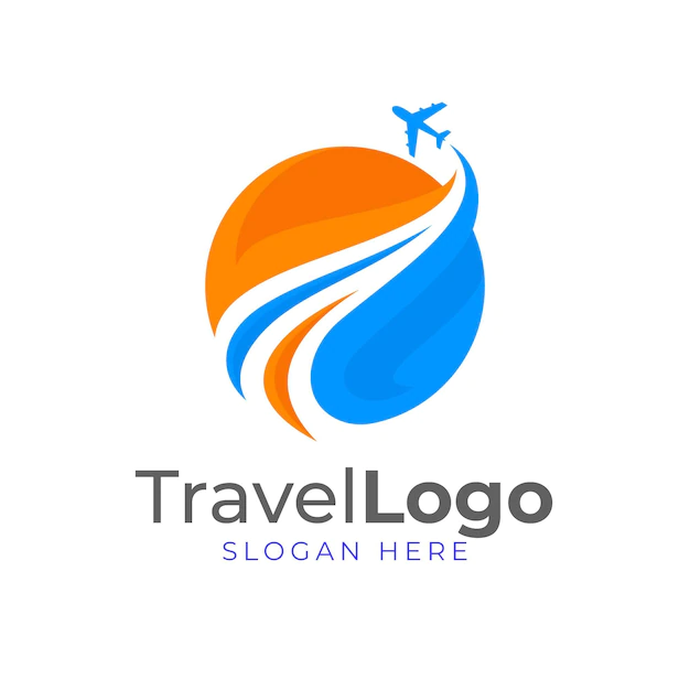 Free Vector | Detailed travel logo