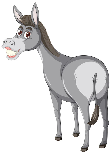 Free Vector | Donkey animal cartoon character
