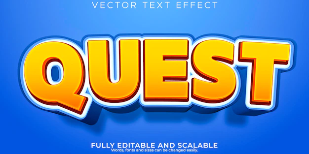 Free Vector | Editable cartoon text effect comic font style