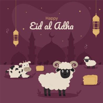 Free Vector | Eid al-adha illustration