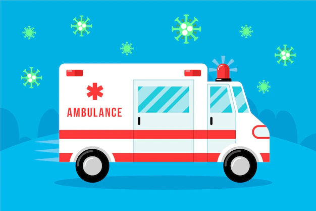 Free Vector | Emergency ambulance concept