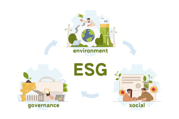 Free Vector | Environment social and governance flat concept