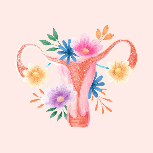 Free Vector | Female reproductive system artistic concept