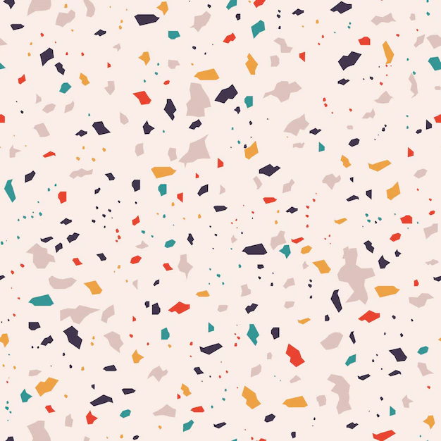 Free Vector | Flat colorful terrazzo pattern