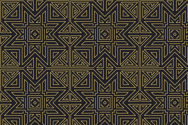 Free Vector | Flat design art deco elegant pattern