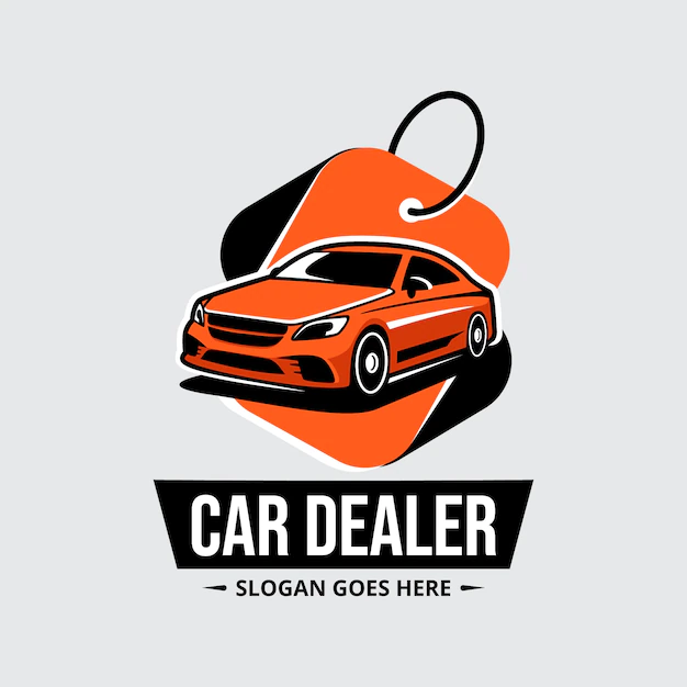 Free Vector | Flat design car dealer logo