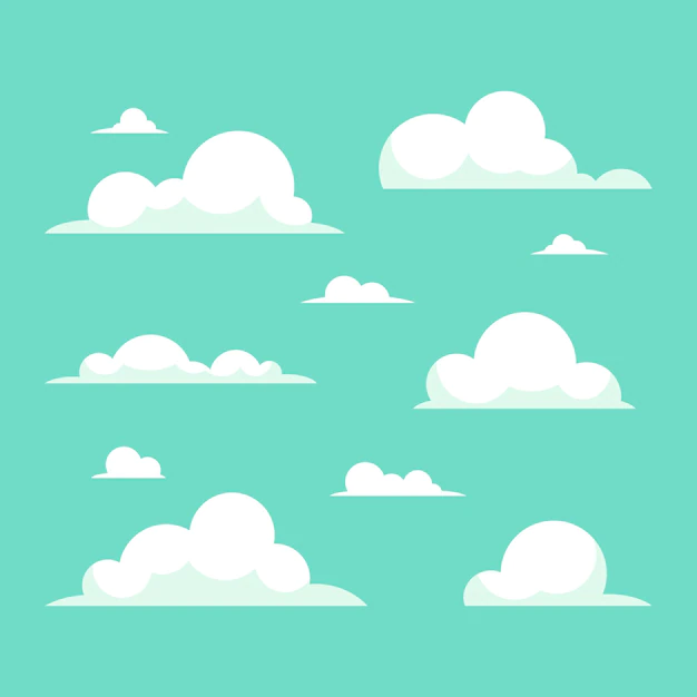 Free Vector | Flat design cloud collection