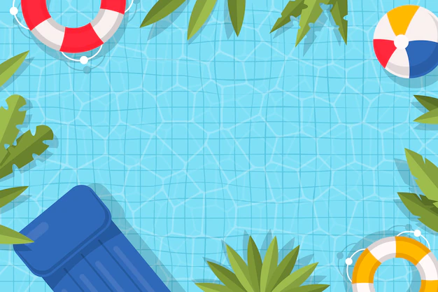 Free Vector | Flat design swimming pool background