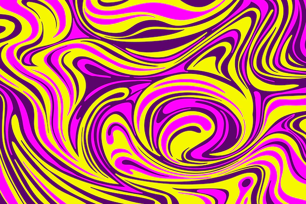 Free Vector | Flat-hand drawn psychedelic groovy background