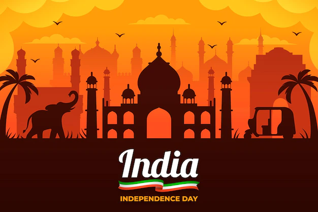 Free Vector | Flat india independence day illustration