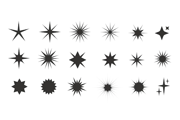 Free Vector | Flat sparkling stars collection